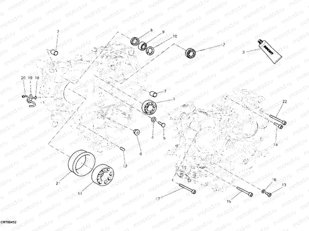 CRANKCASE BEARINGS » ENGINE CASE
