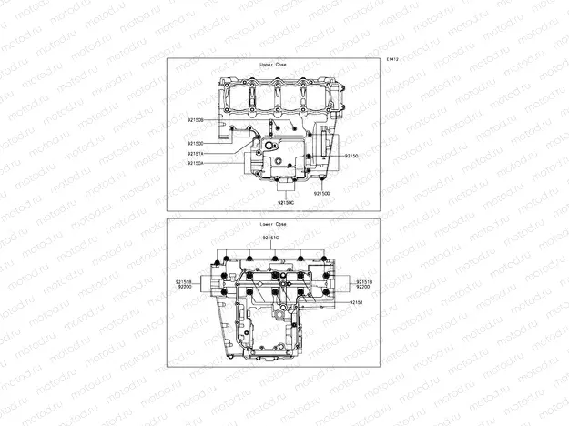 Crankcase Bolt Pattern
