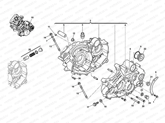 CRANKCASE CARTER