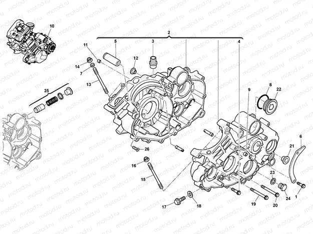 CRANKCASE CARTER