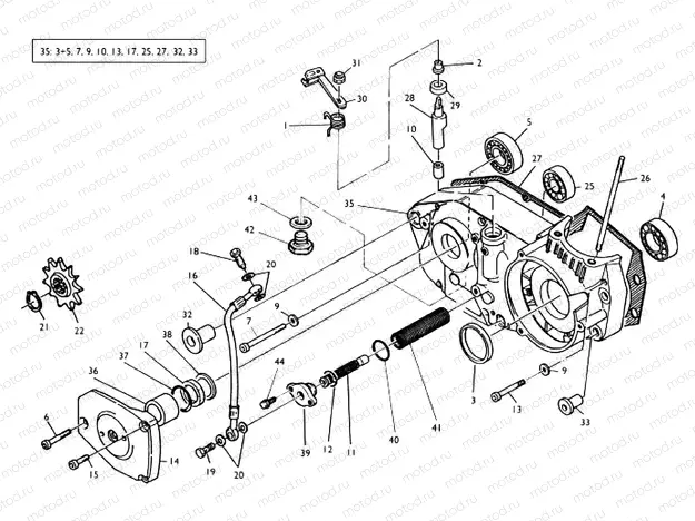 CRANKCASE CARTER R.H.