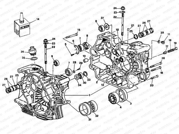 CRANKCASE » ENGINE CASE