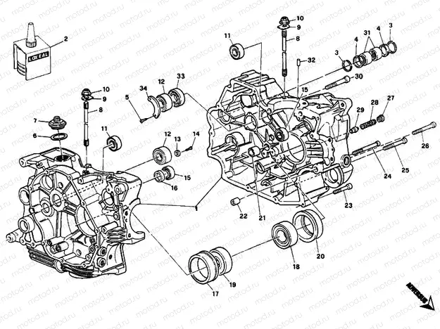 CRANKCASE » ENGINE CASE