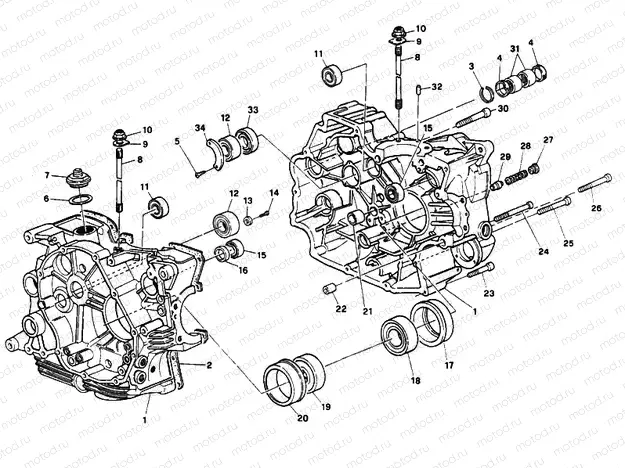 CRANKCASE » ENGINE CASE