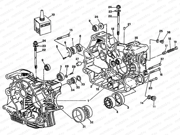 CRANKCASE » ENGINE CASE