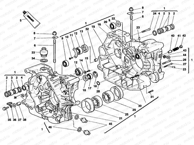 CRANKCASE » ENGINE CASE