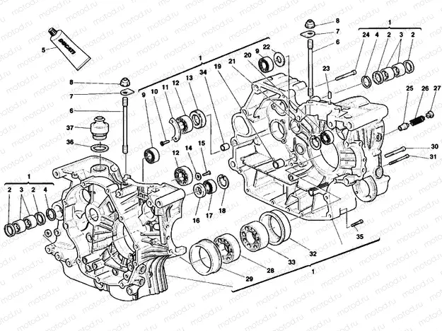 CRANKCASE » ENGINE CASE