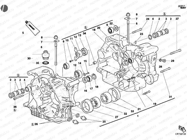 CRANKCASE » ENGINE CASE