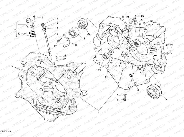 CRANKCASE » ENGINE CASE