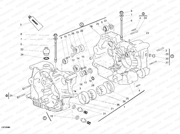 CRANKCASE » ENGINE CASE