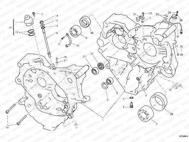 CRANKCASE » ENGINE CASE