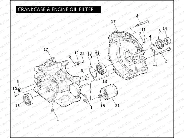 CRANKCASE & ENGINE OIL FILTER
