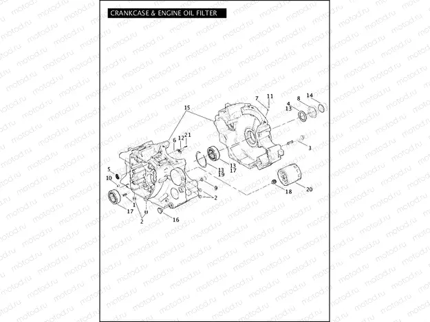 CRANKCASE & ENGINE OIL FILTER - TWIN CAM 96â¢