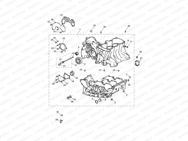 Crankcase & Fittings