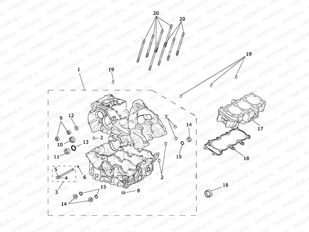 Crankcase & Fittings
