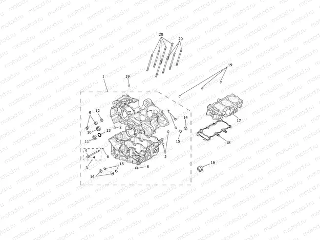 Crankcase & Fittings