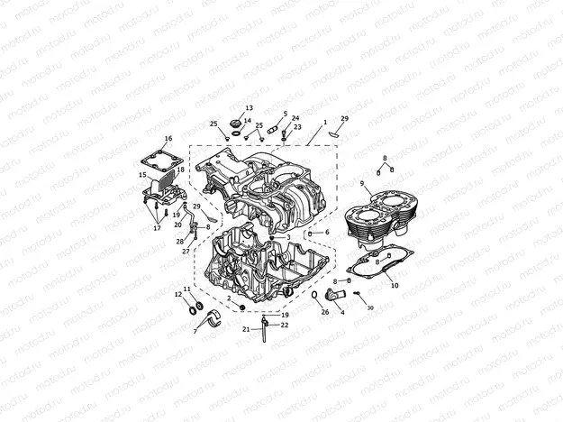 Crankcase & fittings