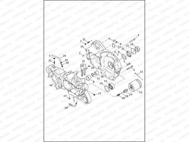 CRANKCASE & GEARCASE