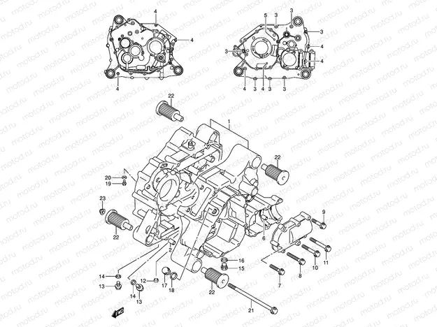 CRANKCASE (MODEL K3/K4/K5/K6)