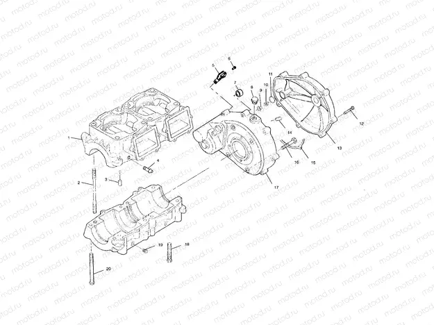 CRANKCASE - W004673I (4955755575C001) | CRANKCASE - W004673I (4955755575C001)