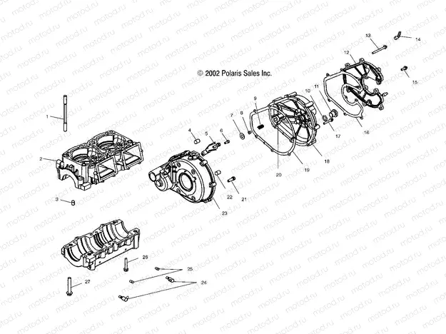 CRANKCASE - W035101CA/W035101IA (4981048104C02) | CRANKCASE - W035101CA/W035101IA (4981048104C02)