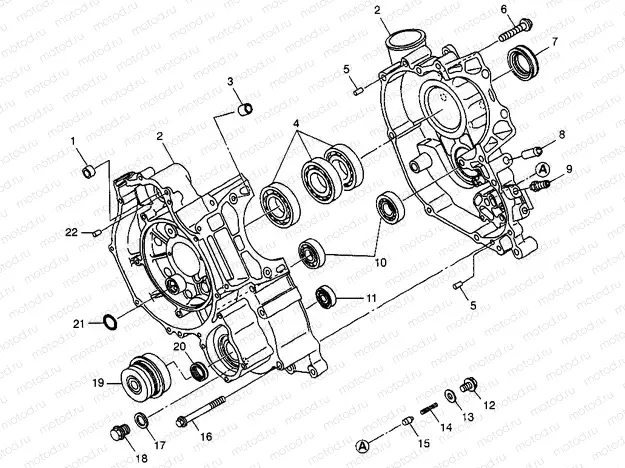 CRANKCASE - W98AE50A (4946394639d011) | CRANKCASE - W98AE50A (4946394639d011)