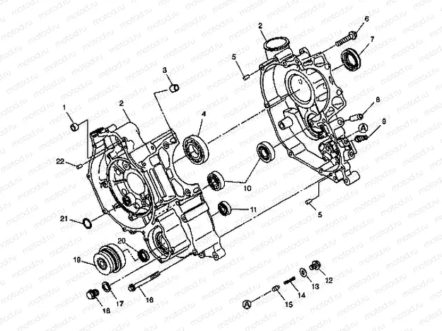 CRANKCASE - W98BC50A (4944994499d003) | CRANKCASE - W98BC50A (4944994499d003)