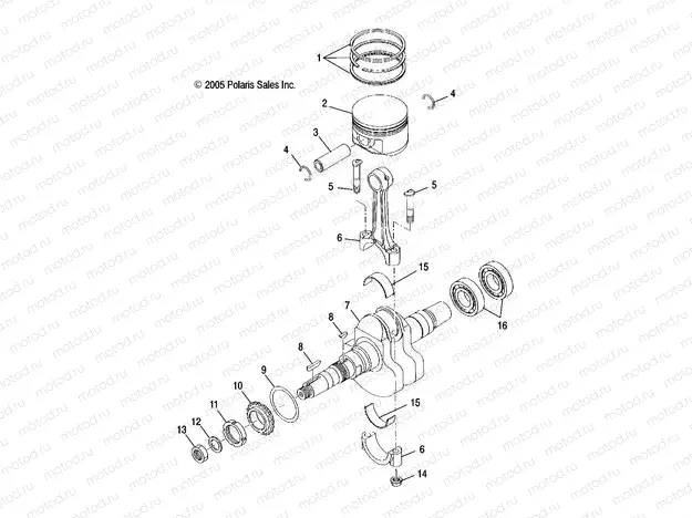CRANKSHAFT and PISTON - A04CD32AA/AB/AC/FB (4999201699920169D02) | CRANKSHAFT and PISTON - A04CD32AA/AB/AC/FB (4999201699920169D02)