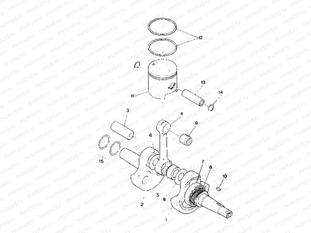 Crankshaft and Piston Assembly (4913491349032A) | Crankshaft and Piston Assembly (4913491349032A)
