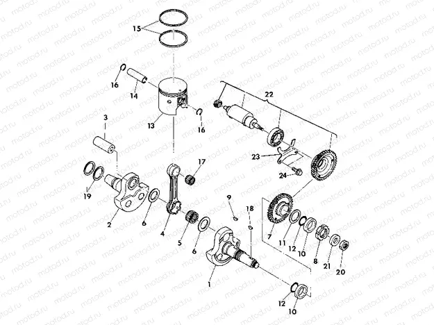 Crankshaft and Piston Assembly (4918531853036A) | Crankshaft and Piston Assembly (4918531853036A)