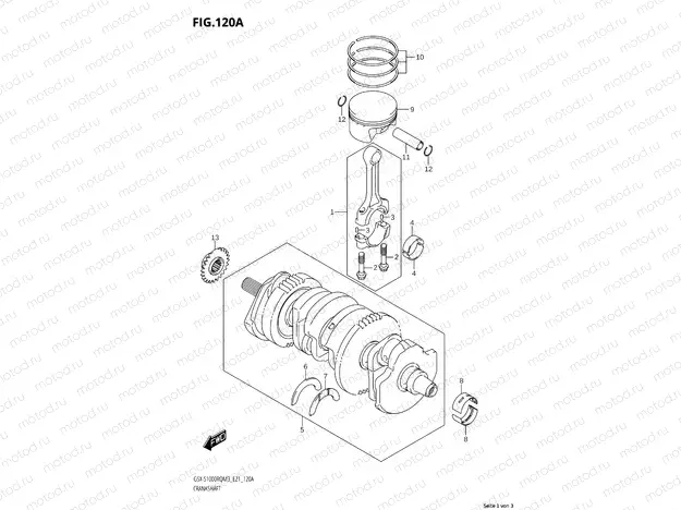 CRANKSHAFT - CONNECTING ROD - PISTON