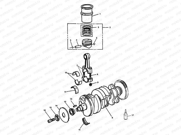 Crankshaft, Connecting Rods...