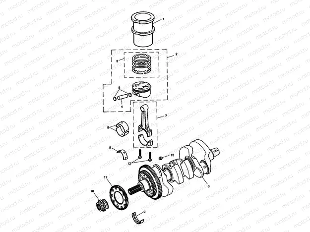 Crankshaft, Connecting Rods...