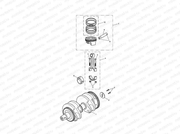 Crankshaft, Connecting Rods...