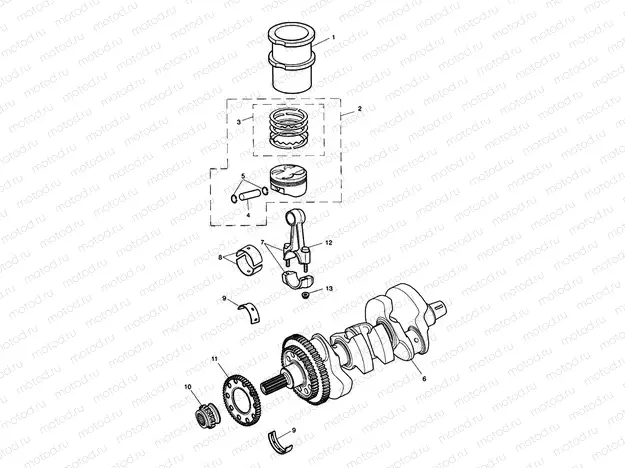 Crankshaft, Connecting Rods...
