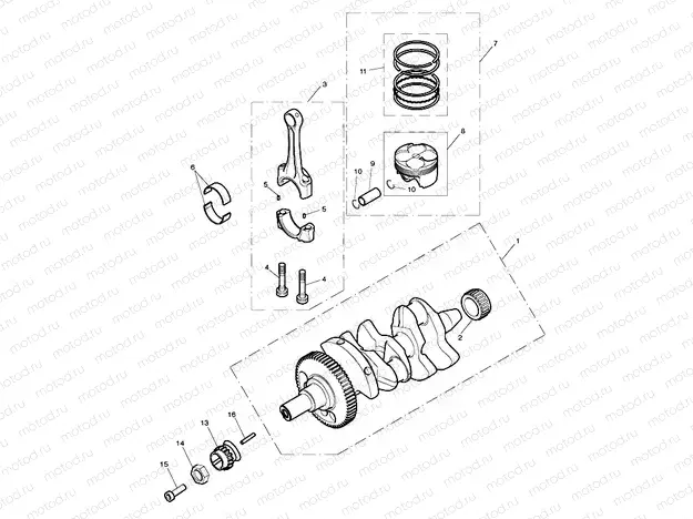 Crankshaft, Connecting Rods...