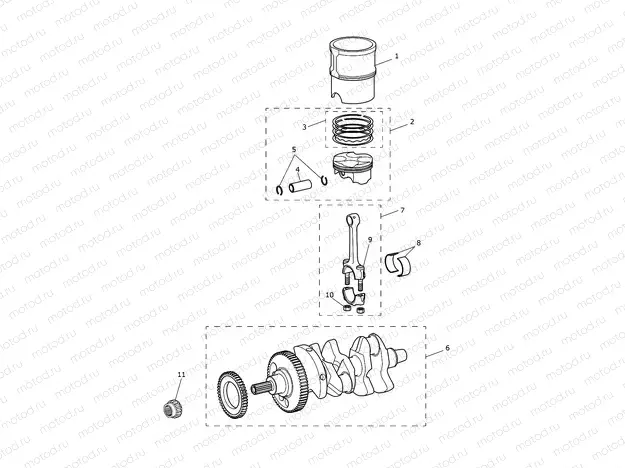 Crankshaft, Connecting Rods...