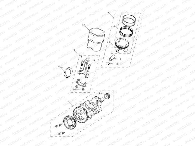 Crankshaft, Connecting Rods...