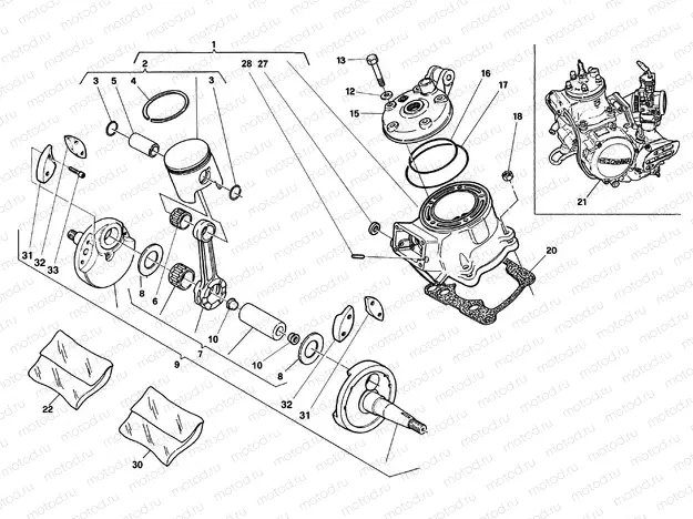 CRANKSHAFT - CYLINDER