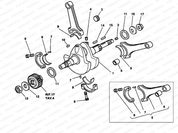 CRANKSHAFT » ENGINE CASE