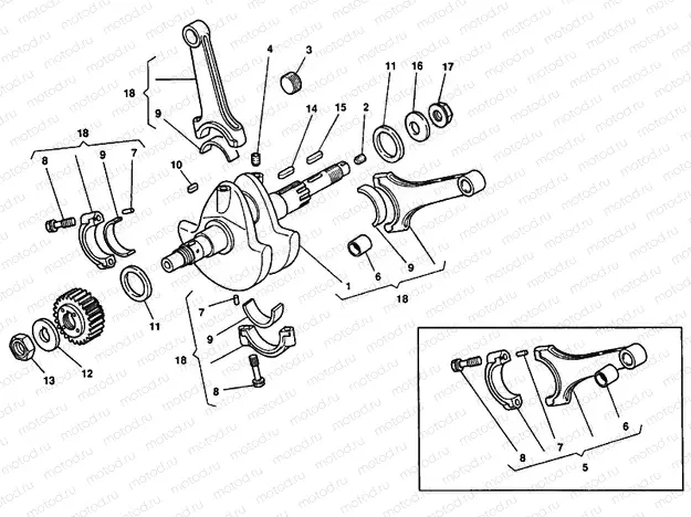 CRANKSHAFT » ENGINE CASE