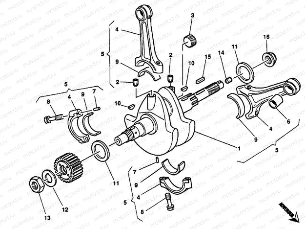 CRANKSHAFT » ENGINE CASE