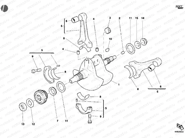 CRANKSHAFT » ENGINE CASE