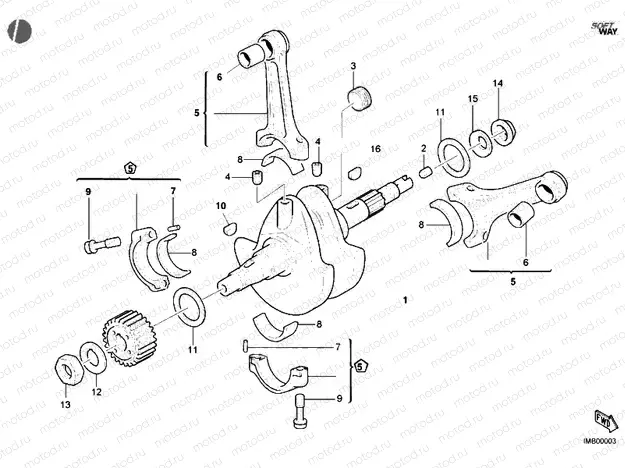 CRANKSHAFT » ENGINE CASE