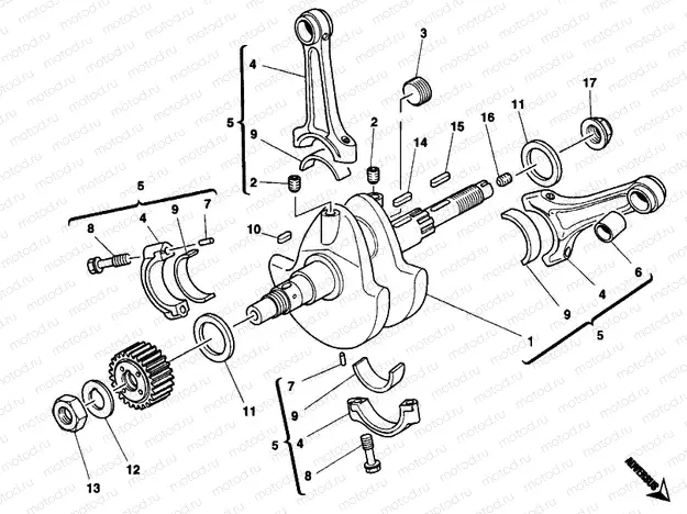 CRANKSHAFT » ENGINE CASE