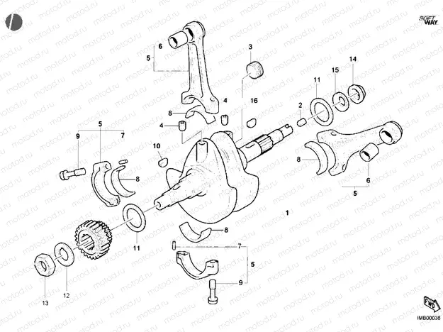 CRANKSHAFT » ENGINE CASE