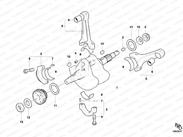 CRANKSHAFT » ENGINE CASE