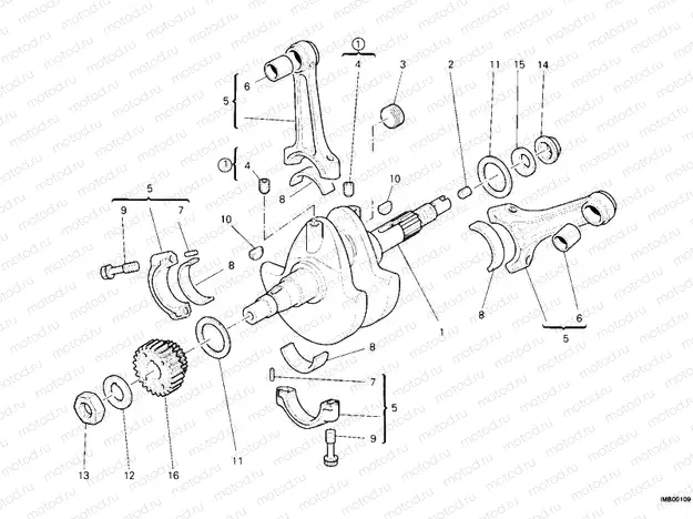 CRANKSHAFT » ENGINE CASE
