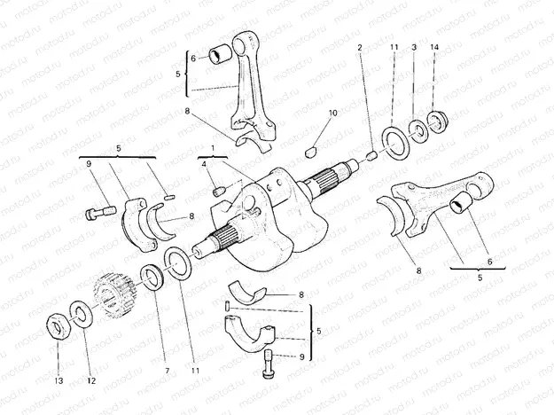 CRANKSHAFT » ENGINE CASE