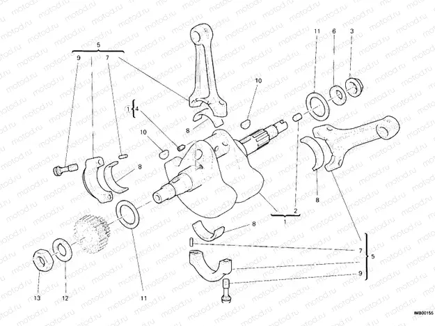 CRANKSHAFT » ENGINE CASE